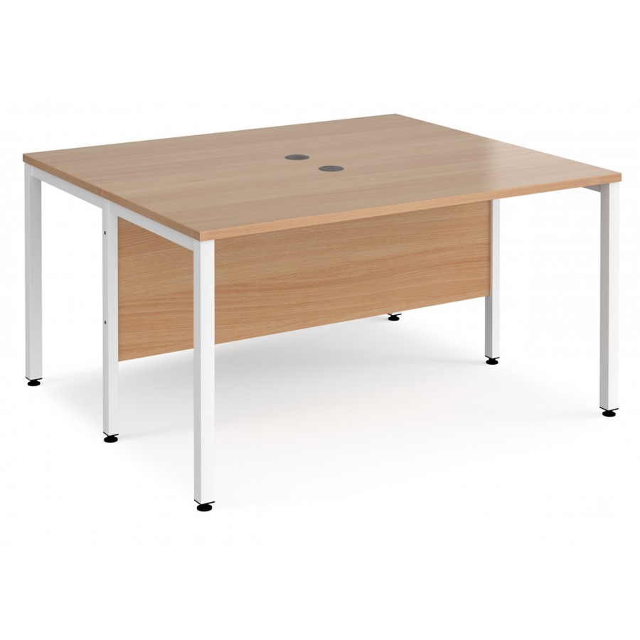 Maestro Bench Leg Back to Back 1200mm Deep Desk